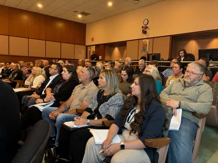 Council chambers during the June 22, 2026 meeting. (Photo by Natalia Vega)