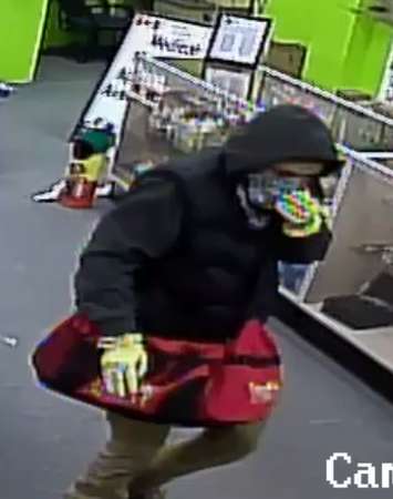 One of the suspects in a break in at the 420 Shop in London. Photo provided by London police.