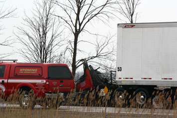 Fatal 402 Truck Fire Jan. 31, 2016 (BlackburnNews.com Photo by Dave Dentinger)