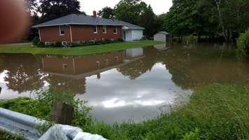 Flooding in Harrstion on June 23, 2017. (Photo by Dan Bieman)