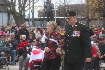 Remembrance Day service at the Windsor Cenotaph, November 11, 2022. 