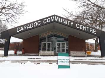 The Mount Brydges COVID-19 Vaccination Clinic at Caradoc Community Centre. (File photo by Colin Gowdy, Blackburn Media)