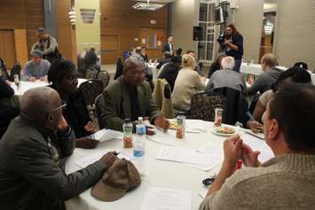 Locals attend the public consultation in Windsor, as part of the province-wide Independent Police Oversight Review, on November 15, 2016. (Photo by Ricardo Veneza)