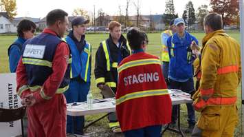 Sarnia Area Disaster Simulation at Enbridge. November 3, 2016 BlackburnNews.com photo by Melanie Irwin
