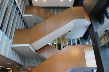 The University of Windsor officially opens its new school of social work building at the corner of Pitt St. and Ferry St., downtown, November 21, 2016. (Photo by Mike Vlasveld)