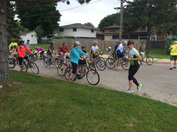 Local residents gather at the Children’s Treatment Centre of Chatham-Kent for the second annual Chatham-Kent Cycling Festival, June 20, 2015. (Photo by the Blackburn Radio Summer Patrol)