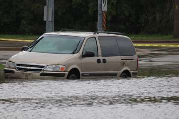 Heavy rain in Windsor-Essex caused flooding across many roadways in the region, also affecting homes and businesses on September 29, 2016. (Photo by Ricardo Veneza)