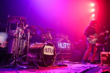 Canadian band Simple Plan on stage at the Olde Walkerville Theatre in a benefit concert presented by Blackburn Radio on February 17, 2016. (Photo by Jason Ploegman)