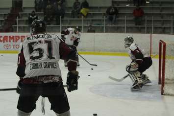 The Chatham Maroons take on the St. Thomas Stars, March 3, 2016. (Photo by Matt Weverink)