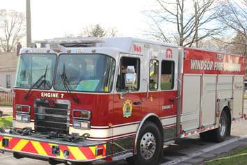 A Windsor fire truck.  (Photo by Adelle Loiselle)