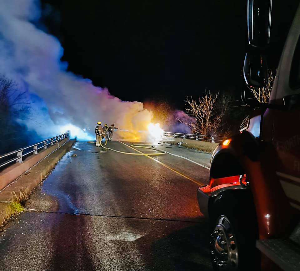 Fiery Petrolia crash sends driver to hospital