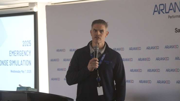 ARLANXEO President and Site Manager Peter West. May 7, 2025. (Photo by Natalia Vega)
