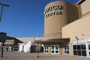 The WFCU Center in Windsor, March 3, 2021. (Photo by Maureen Revait) 