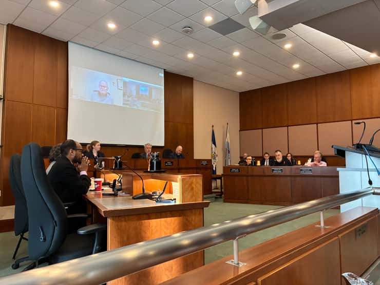 Special council meeting held at Sarnia City Hall. March 24, 2026. (Photo by Evan Frederiksen)