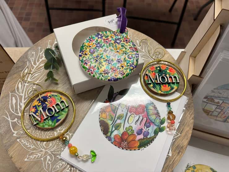 Mothers Day crafts for sale at the Big Brothers Big Sisters of Sarnia Lambton Spring Show and Sale. April, 2025. Image courtesy of Big Brothers Big Sisters of Sarnia Lambton via. Facebook.