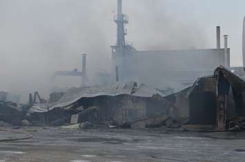 Aftermath of fire early this morning (blackburnnews.com photo)