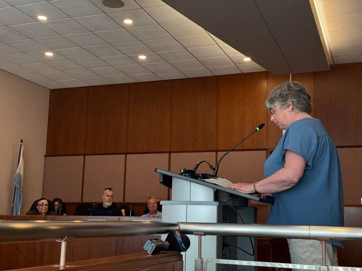 Jenny Das provided a personal perspective of support received at Indwell. August 11, 2025 Blackburn Media photo by Melanie Irwin.