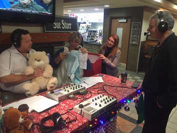 2015 Gift of Christmas Launch. Rob Ravensburg from Lambton Ford  made the first donation.