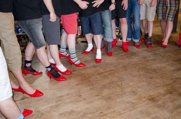 A look at participant's feet during the annual "Walk A Mile In Her Shoes" event in Port Elgin, put on by Women's House Serving Bruce and Grey. (Photo provided by Michelle Lamont of Women's House)