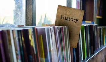 History books on the shelf (Image courtesy of Getty Images)