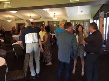 Interim leader of the Conservative Party of Canada Rona Ambrose speaks in Sarnia. August 10, 2016 BlackburnNews.com photo by Melanie Irwin