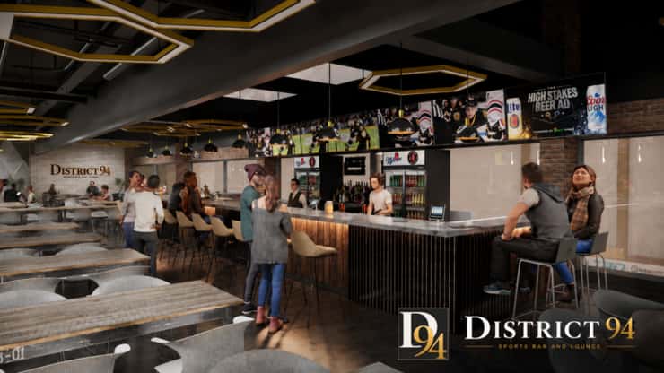 An artist's rendering of District 94 at Progressive Auto Sales Arena (Photo courtesy of Sarnia Sting Hockey Club)