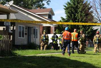 Fire crews respond to a fire at 3584 King St., June 3, 2015. (Photo by Jason Viau)