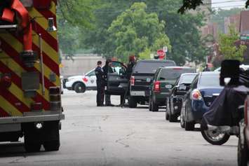Windsor police deal with a standoff situation in the 1400-block of Windermere Rd., July 9, 2015. (Photo by Jason Viau)