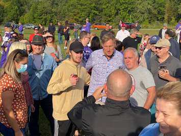 Maxime Bernier in Sarnia September 15, 2021. Blackburn News photo by Melanie Irwin. 