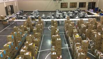 Christmas For Everyone donations, 2022 (Photo courtesy of ChristmasForEveryonePetrolia.com