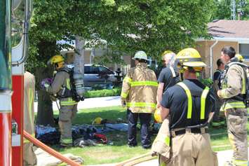 House fire on O'Neil Street in Chatham. June 12, 2019. (Photo by Allanah Wills).