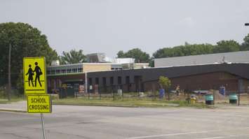 Construction at Great Lakes High School, formerly St. Clair High School. June 19, 2019 Photo by Melanie Irwin