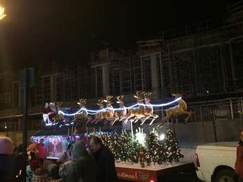 The Chatham Santa Claus  Parade progresses through downtown Chatham, November 14, 2014. (Photo by Mike James)