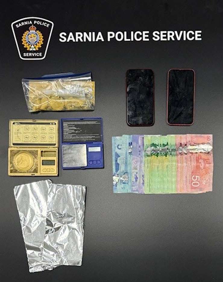 Drugs seized in a bust on Kathleen Avenue - August 21/25 (Photo courtesy of Sarnia Police Service)