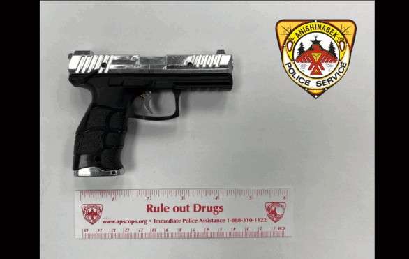 Replica gun seized from suspect at Kettle Point