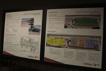 Images depicting the current Festival Plaza are on display at Windsor City Hall, February 15, 2018. Photo by Mark Brown/Blackburn News.