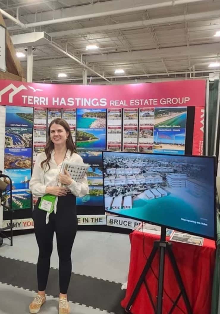 Sabrina Mcdonald REALTOR® with the Terri Hastings Real Estate Group 2025 Cottage Life Spring Show.