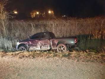 Vehicle damaged in a collision Jan 26, 2017. Photo submitted by Sarnia Police Service. 