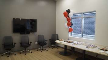 Meeting space at the Township of Warwick's new municipal office. April 25, 2022. (Photo  by Natalia Vega)