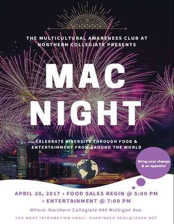 MAC Night Poster. Submitted Photo.