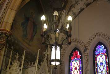 The interior of Assumption Church in Windsor is seen on May 10, 2019. Photo by Mark Brown/Blackburn News.