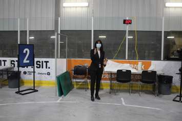 Targeted vaccine clinic for the 80+ population at the WFCU Centre in Windsor, March 3, 2021. (Photo by Maureen Revait) 