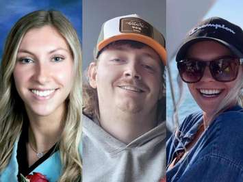 Victoria Baertsoen, 24, Matthew Cousins, 24, and Shae-Lynn Bachus, 23, all of Wallaceburg, were killed in a tragic crash over the Victroia Day weekend 2023. (Photos obtained via Cavanagh Funeral Home)