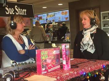 2015 Gift of Christmas Launch. McDonald's Owner Colleen Buckley  joins Sue and Colin on the air. 