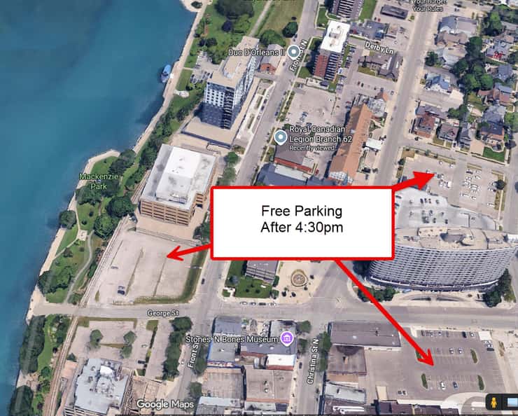 Free parking areas for Sarnia Legion's Catch the Ace lottery. April 2026. (Photo courtesy of Sarnia Legion Branch 62 via Facebook)
