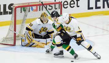 London Knights at Sarnia Sting, October 26, 2025. Photo by Metcalfe Photography. 
