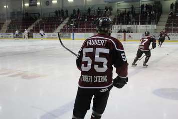The Chatham Maroons take on the Leamington Flyers, March 24, 2016. (Photo by Matt Weverink)