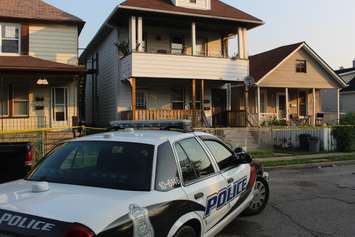 Windsor police investigate a homicide at 764-766 Brant St. September 2, 2015.  (Photo by Adelle Loiselle)