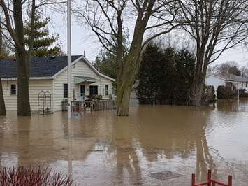 CK Fire & Water Rescue after evacuating homes on Siskind Ct. in Chatham on Feb 24, 2018 (Photo by Cheryl Johnstone)