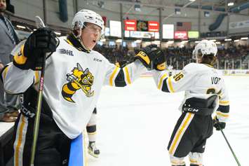 Barrie Colts visit Sarnia Sting, Dec 4, 2022. Photo submitted by Metcalfe Photography. 